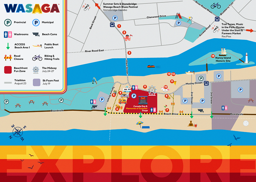 Wasaga BEACH AREA 1 Summer Fun Map 2025 Page 1 Wasaga BEACH AREA 1 Summer Fun Map 2025 Page 1