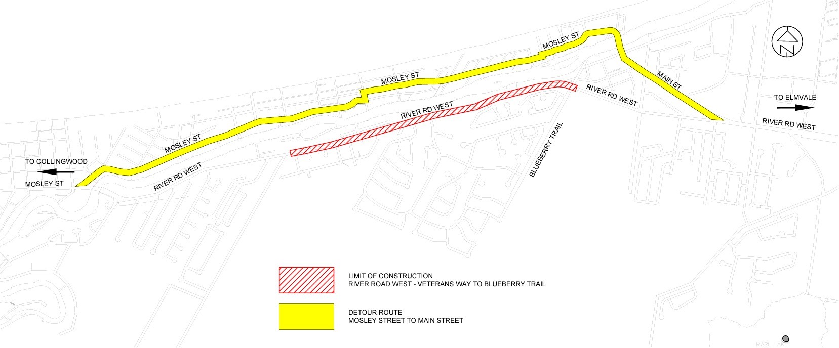 TOWN OF WASAGA BEACH River Road West Urbanization Veterans Way to Blueberry Trail CONTRACT NO. PW-2023-15 image